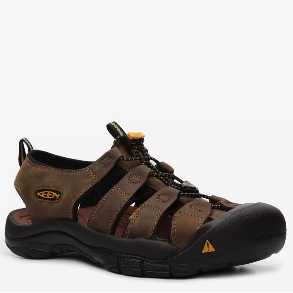 Keen Newport H2 Boys Size 3 Youth Brown Orange Outdoor Waterproof Hiking Sandals